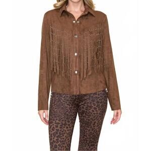 NEW VOCAL APPAREL wrangler jacket in brown